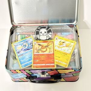 Pokemon 2021 Eevee Evolutions TCG Treasure Chest Promo Cards Stickers NO PACKS